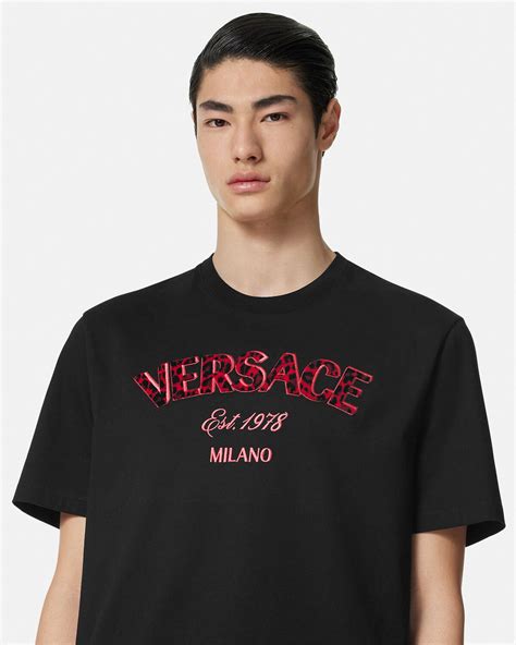 Versace Wild Stamp Embroidered T